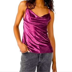 NWT Free People All Night Velvet Tunic Camisole
